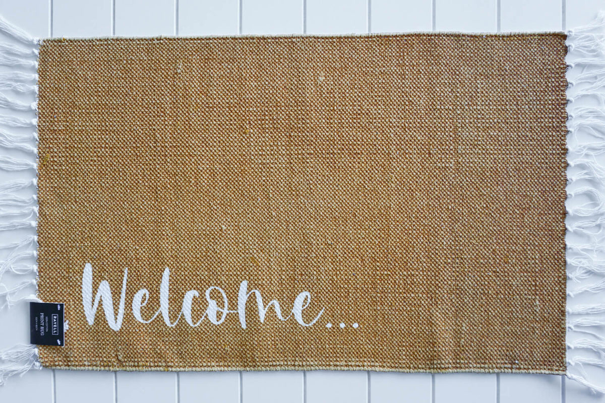 Welcome Cotton Mat | Customised Home
